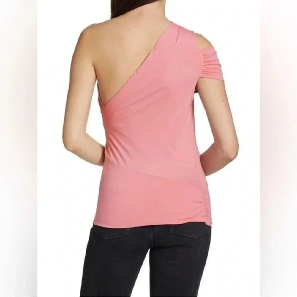 IRO Billin One Shoulder Top Pink Size XS - Picture 3 of 8